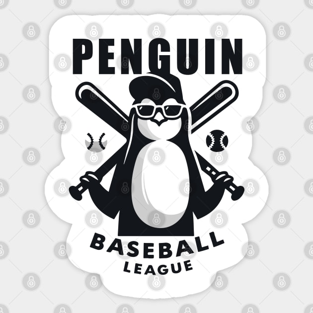 Penguin Baseball Tribute - Penguin Baseball League - Baseball Gift Sticker by TributeDesigns